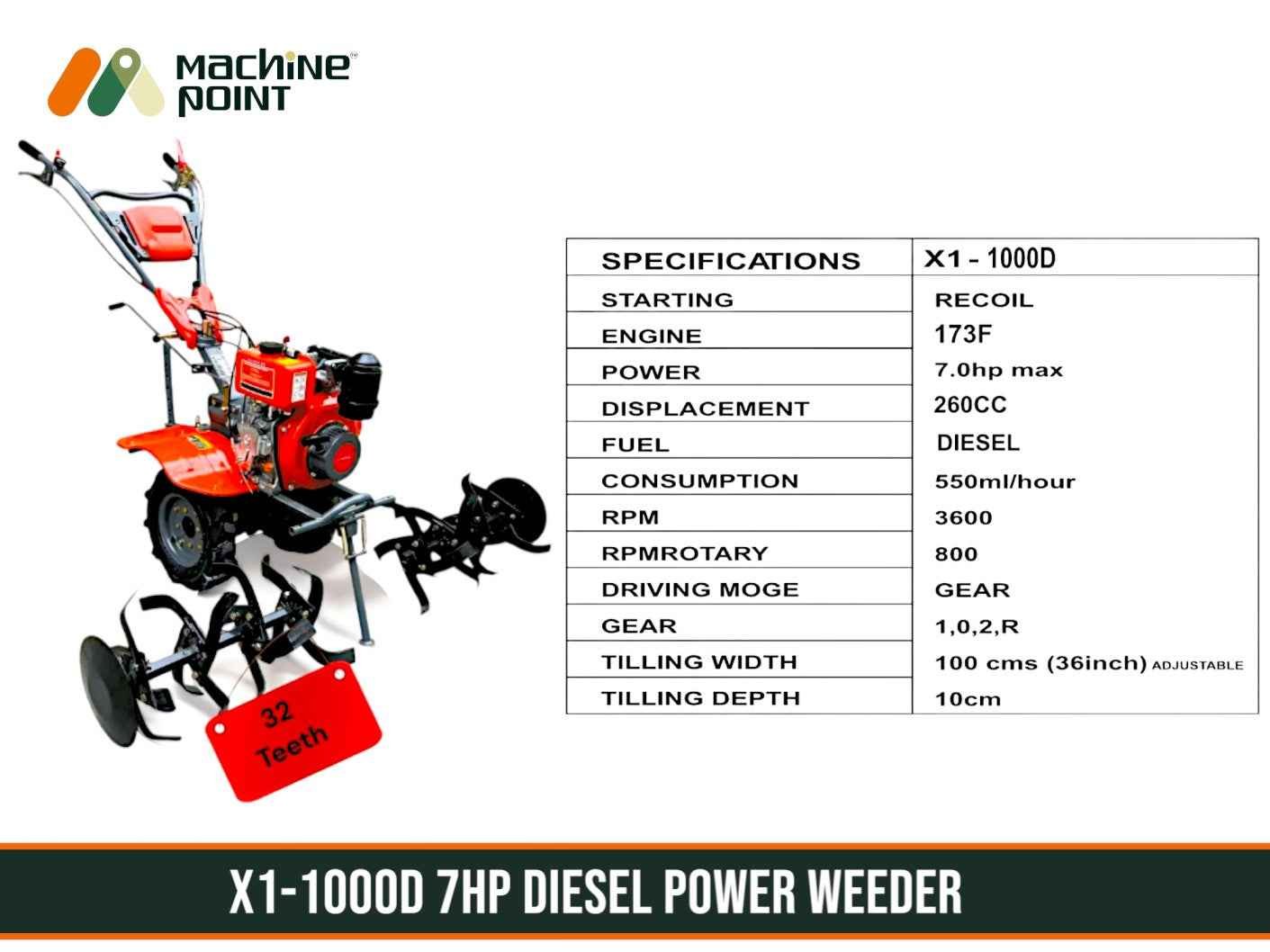 Power Weeder 7hp Diesel Engine - Image 5