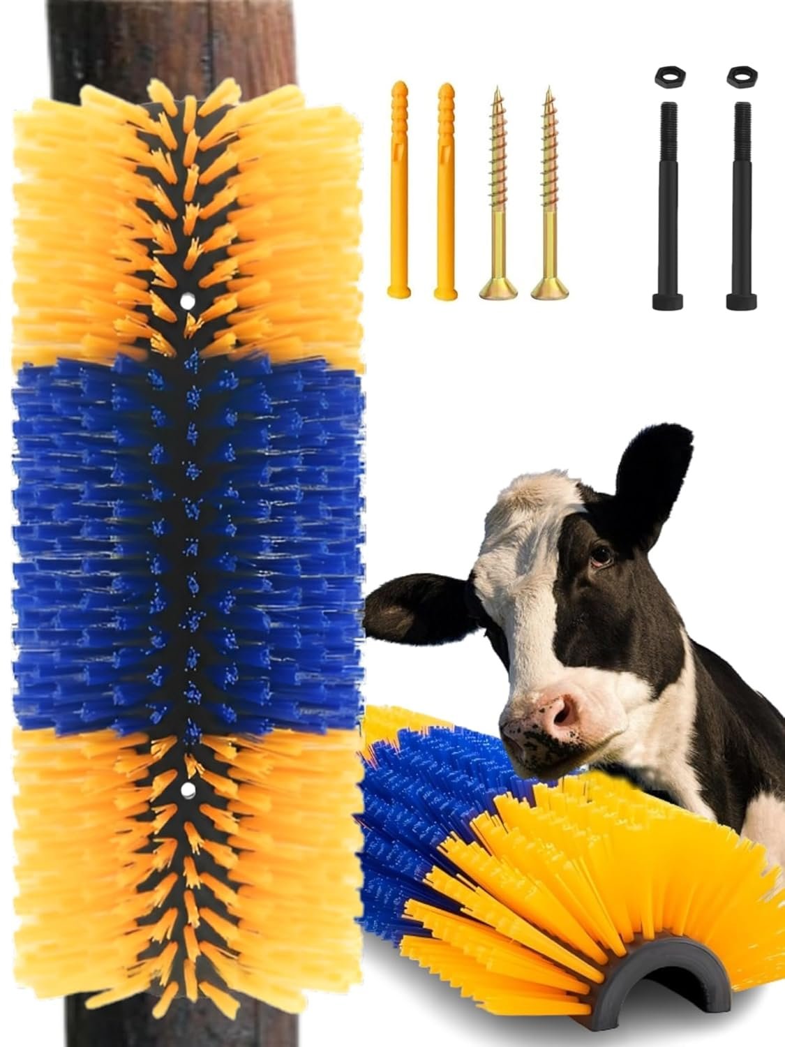 6691e8954e479944f0111cfb-livestock-scratching-1.jpg CG - Livestock Scratching Brush Co | Brushes, Combs & Rakes | Grooming | Dog - Image 1