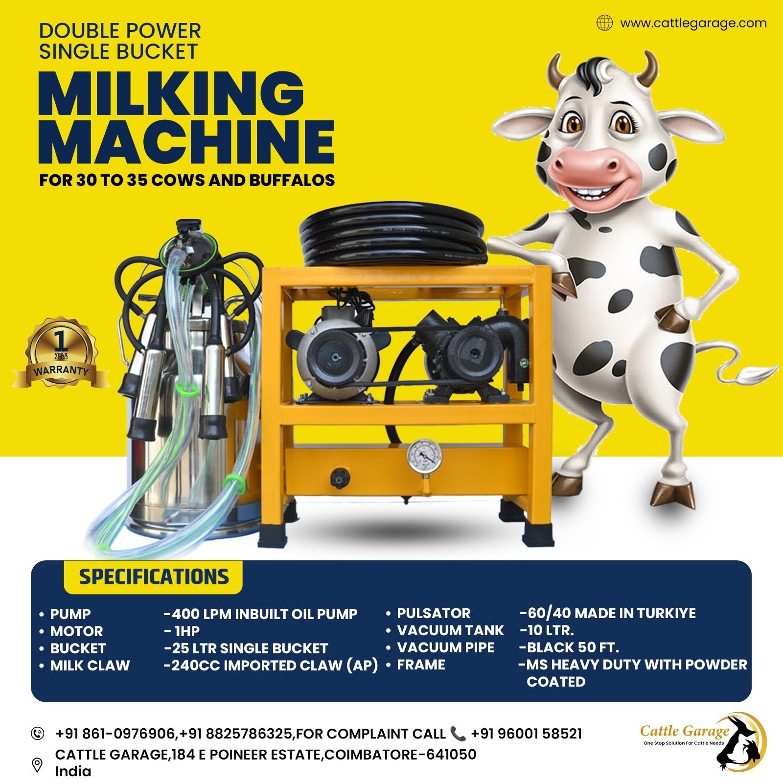 ECD89A56-C8A2-4143-BD3D-52CC4D316558-1.jpg CG - Double Power Single Bucket Milking Machine - Image 1